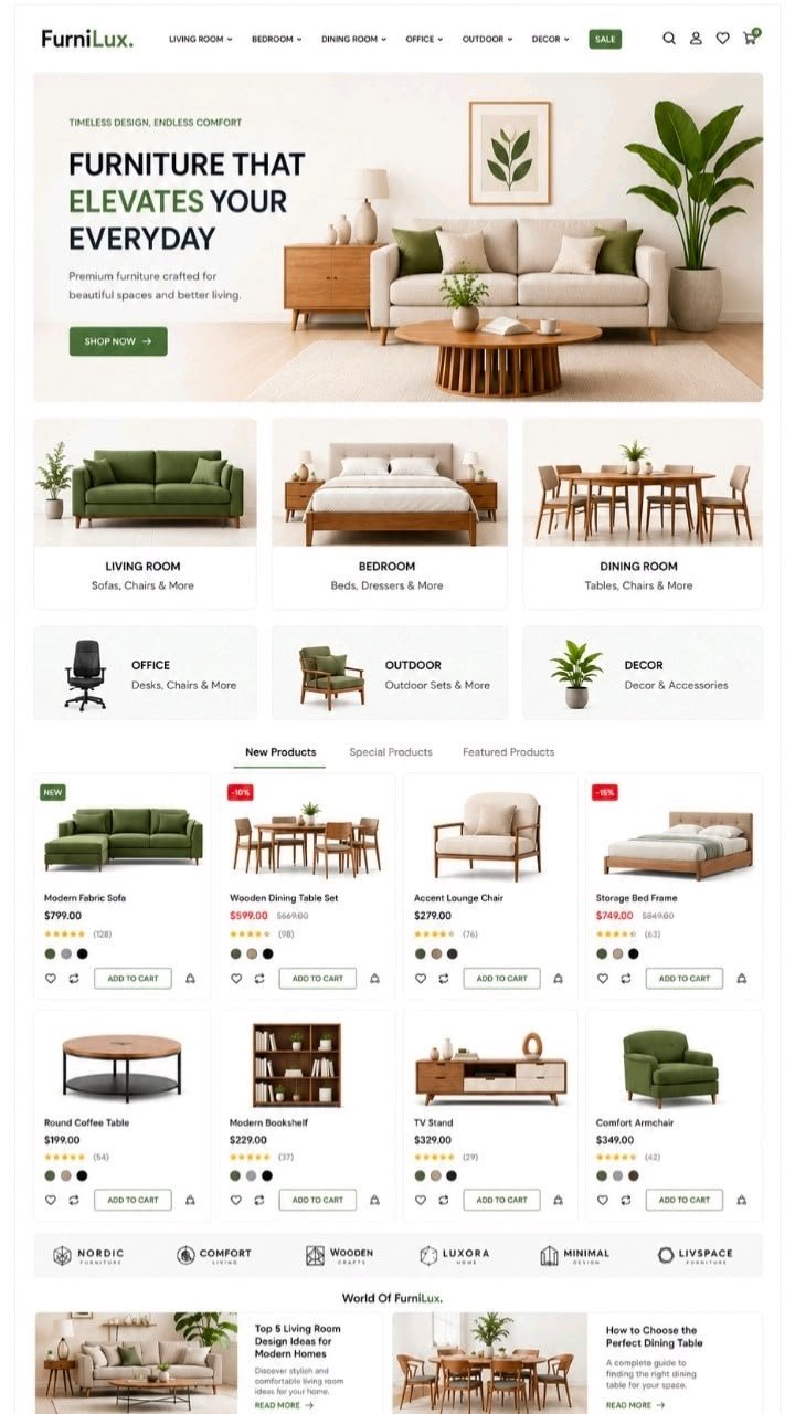 Retail Shop website
