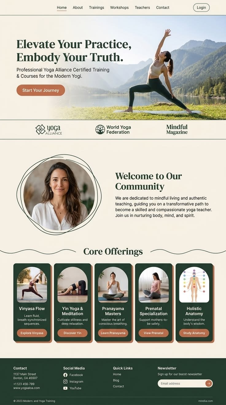 Wellness Studio website