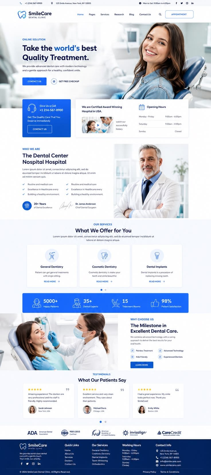 Dental Clinic website